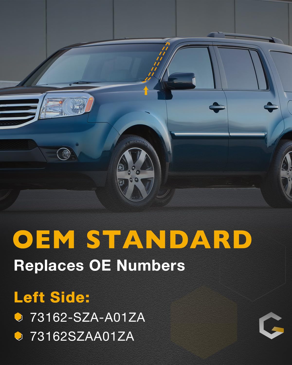 Amazon.com: Windshield Trim Molding, Fit for 2009-2015 Honda Pilot